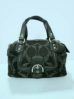 Coach Hampton Signature Buckle Satchel Bag F24741